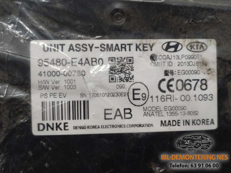 Styreenhet nøkkelfri/keyless til Kia Soul 2014-2019 (Type II)  