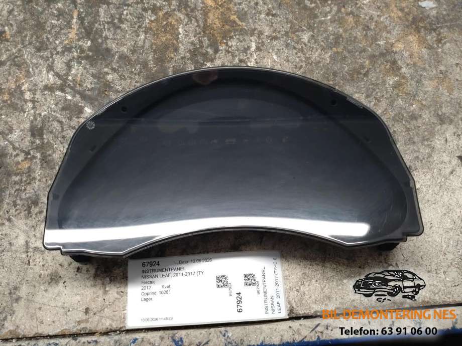 Instrumentpanel til Nissan Leaf, 2011-2017 (Type I)  