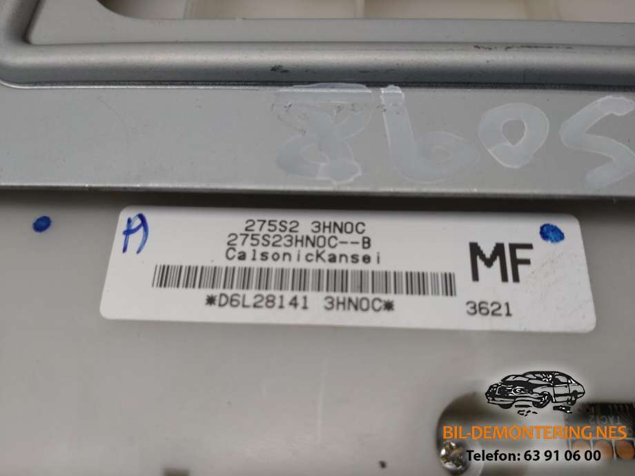 Varmeapparat betjening til Nissan Micra 2011-2017 (K13) (K13) 