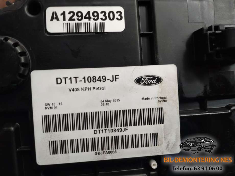 Instrumentpanel til Ford Transit Connect 2013-2018 Type II, Fase 1  