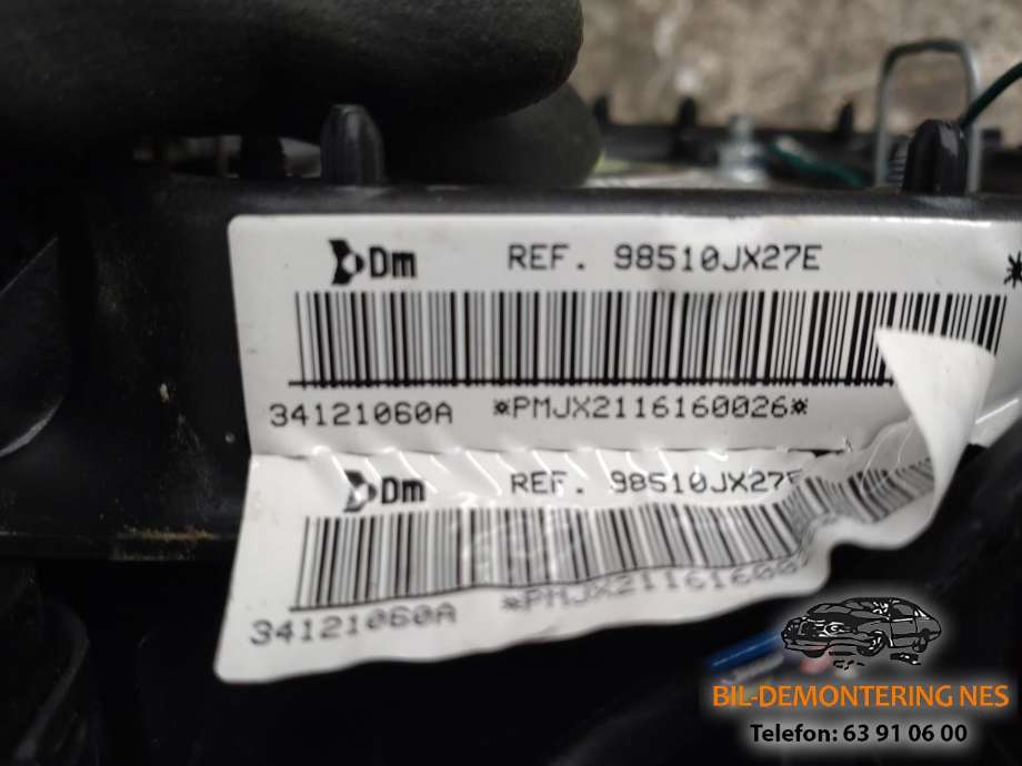 Airbag rattpute til Nissan NV200 2010-2019