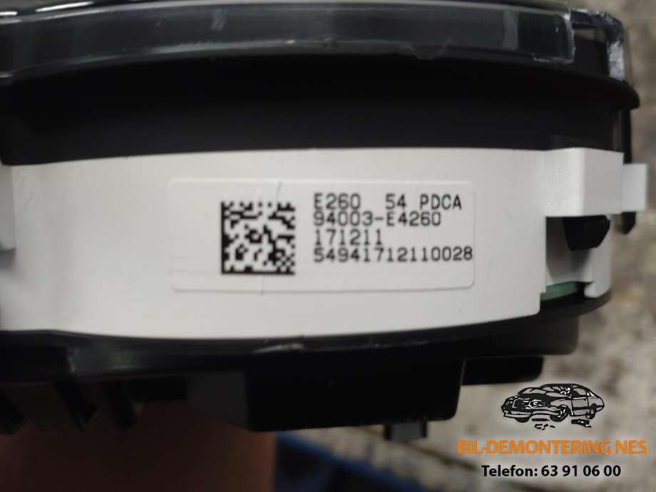 Instrumentpanel til Ford Fiesta 2013-2017 (Type VI, Fase 2)  
