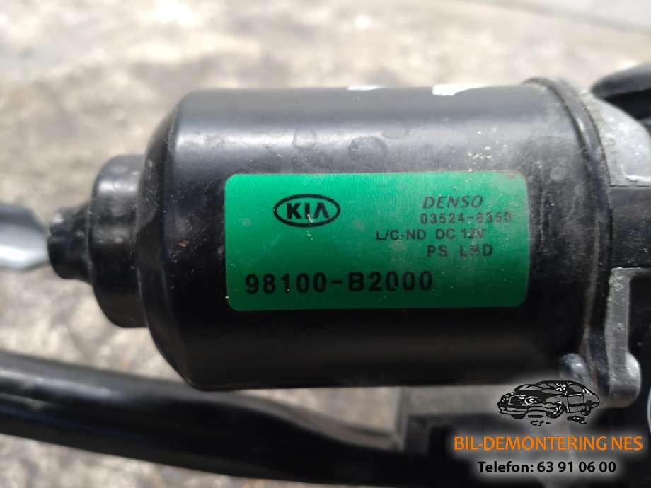 Viskermotor frontrute komplett m/overføring til Kia Soul 2014-2019 (Type II)