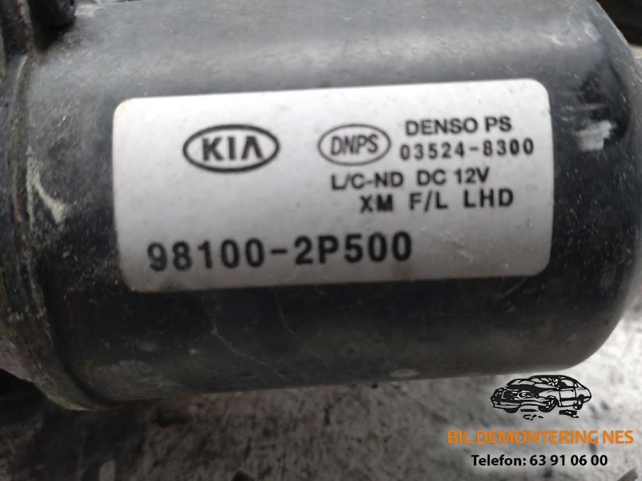 Viskermotor frontrute komplett m/overføring til Kia Sorento 2011-2015 Type II