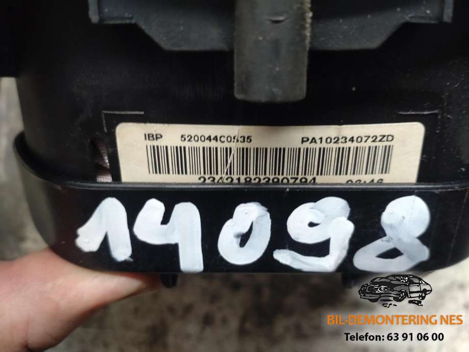 Airbag rattpute til Citroën C5 2008-2017 (Type II)  