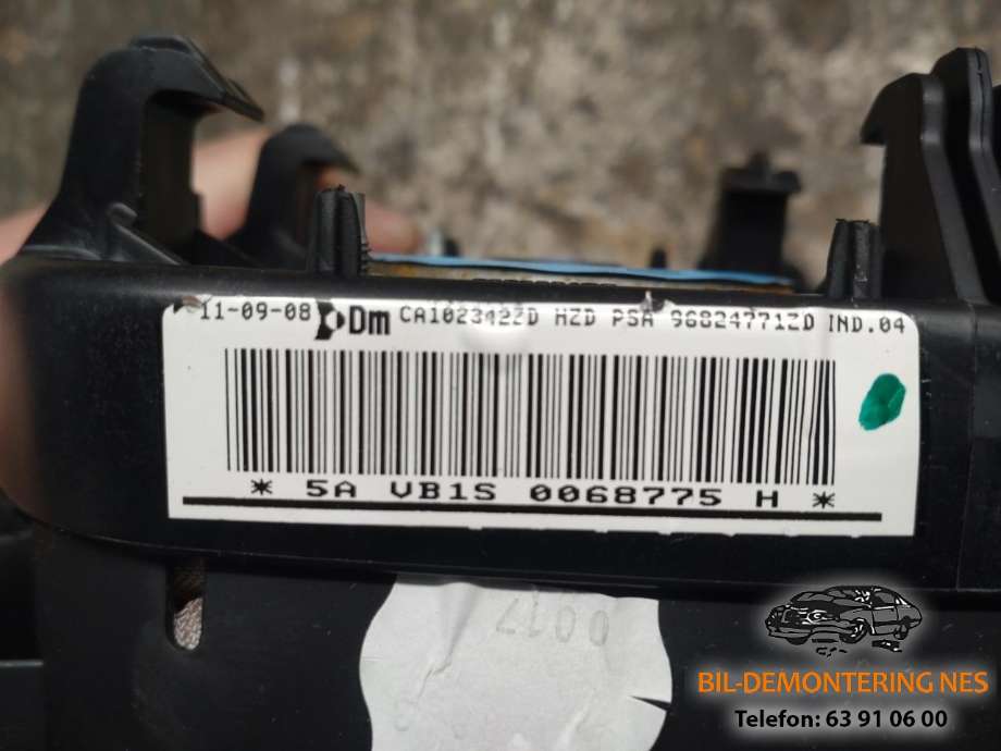Airbag rattpute til Citroën C5 2008-2017 (Type II)  