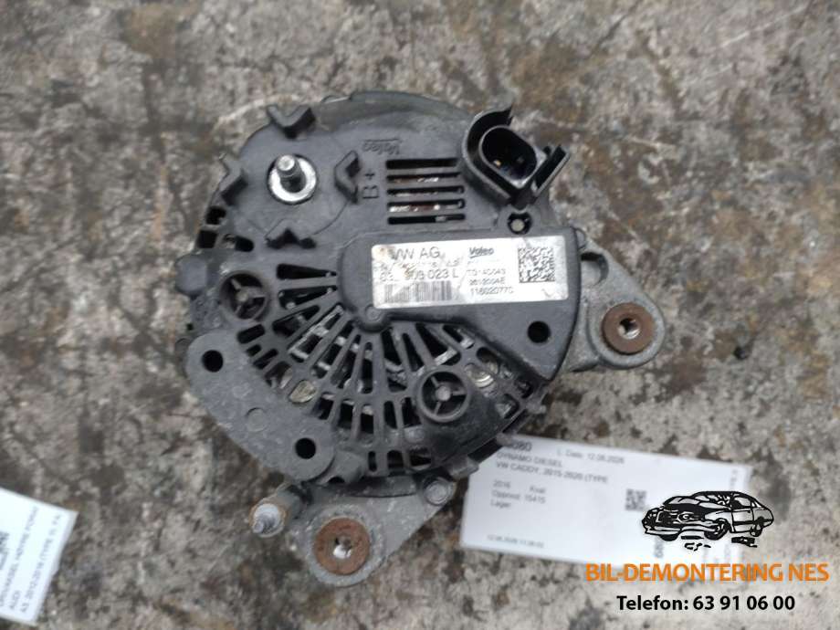 Dynamo diesel til VW Caddy 2015-2020 (Type III, Fase 3)  