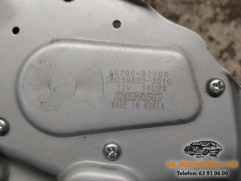 Viskermotor bakrute til Kia Soul 2014-2019 (Type II)
