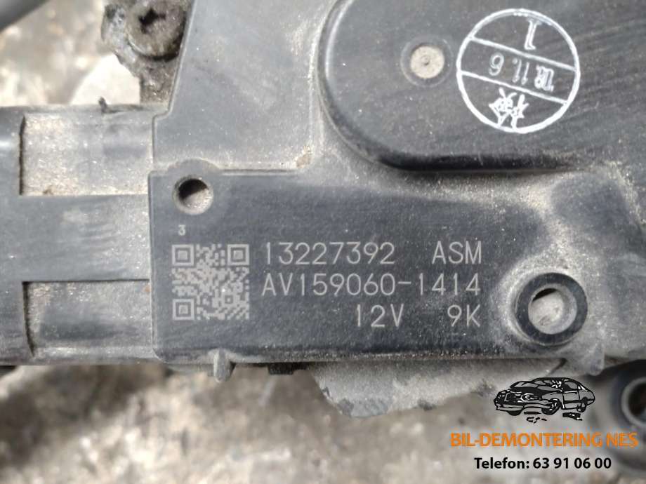 Viskermotor frontrute komplett m/overføring til Opel Insignia A 2009-2014  