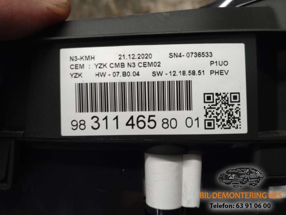 Instrumentpanel til Opel Grandland X 2017-->>  