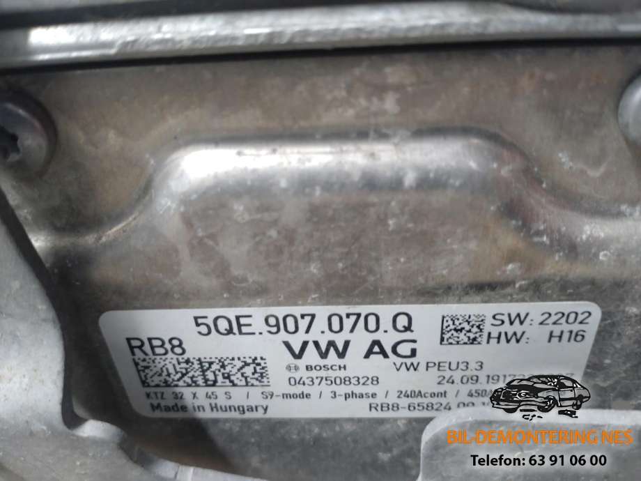 Inverter elbil til VW e-Golf 2017-2020 (Fase 2)  (5QE907070Q|)