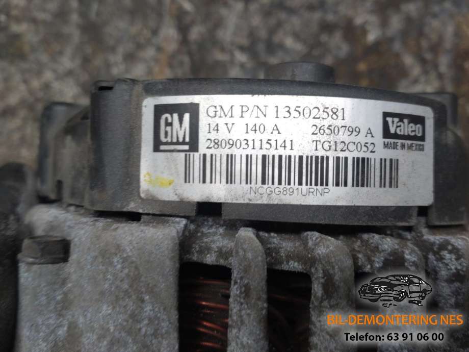 Dynamo diesel til Opel Insignia A 2009-2014  