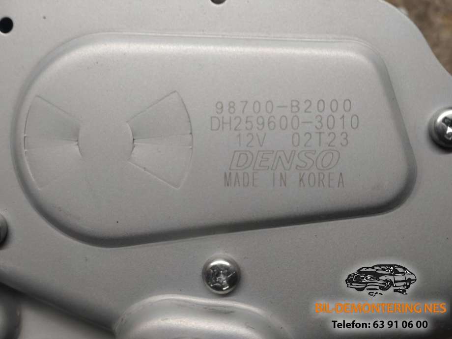 Viskermotor bakrute til Kia Soul 2014-2019 (Type II)  