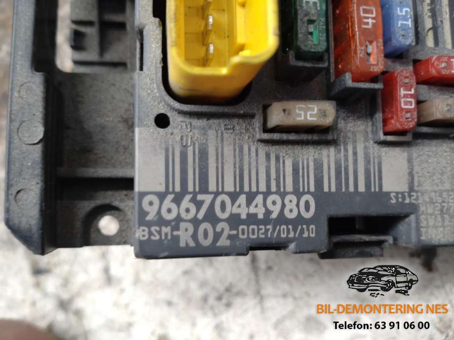 Sikringsboks motorrom til Citroën C5 2008-2017 (Type II) (9667044980|)