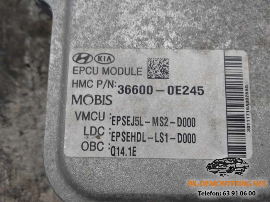 Motor power controller elbil (EPCU/PDM) til Kia Soul 2014-2019 (Type II)  