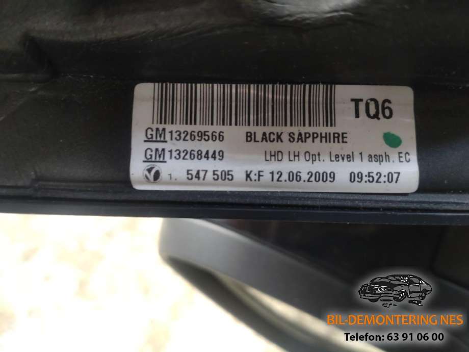 Speil venstre til Opel Insignia A 2009-2014  