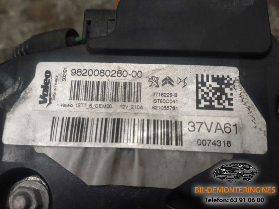 Dynamo til Opel Grandland X 2017-->> (|982008028000)