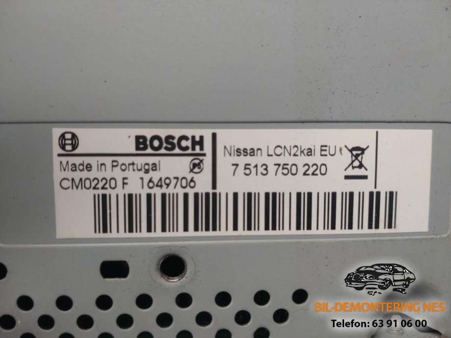 Multimedia display (MCU - Media Controller Unit) til Nissan Qashqai 2014-2021 (Type II)