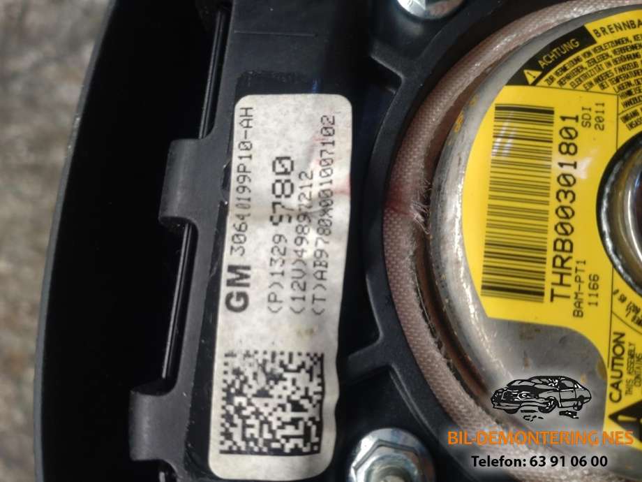 Airbag rattpute til Opel Astra J 2010-2015  
