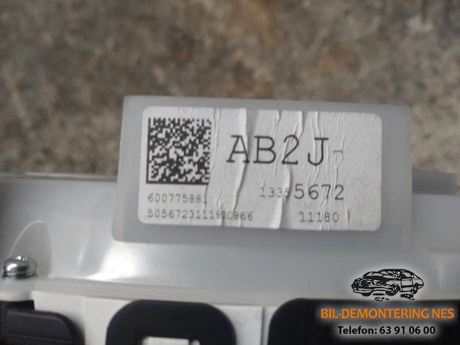 Instrumentpanel til Opel Astra J 2010-2015  