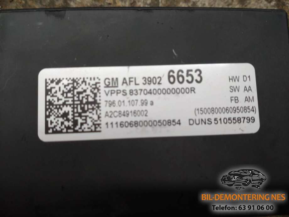 Styreenhet diverse til Opel Astra K 2015-->> (38026653|)
