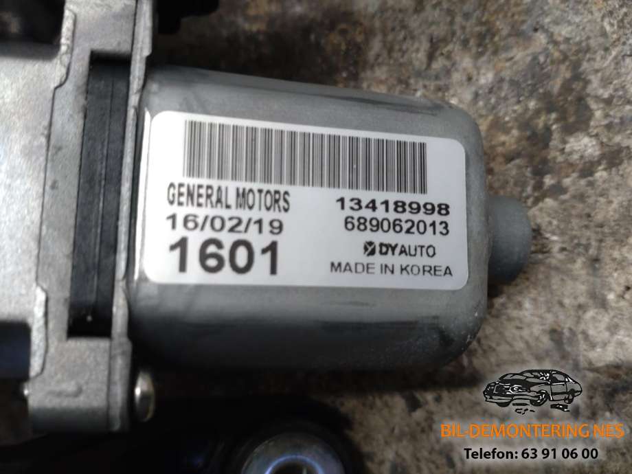 Viskermotor bakrute til Opel Astra K 2015-->>  