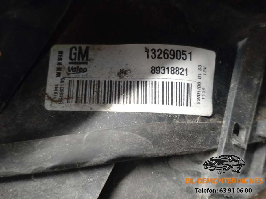 Baklykt høyre til Opel Corsa D 2006-2014