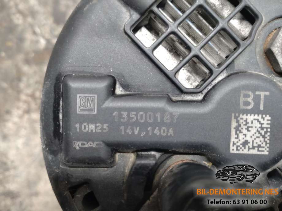 Dynamo diesel til Opel Astra J 2010-2015 (13500187|)