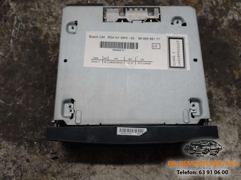 Bilstereo til Peugeot Partner 2008-2015 (Type II, Fase 1)  