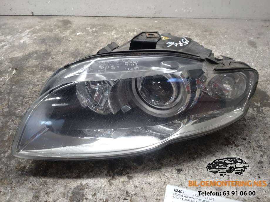 Frontlykt venstre xenon til Audi A4, 2007-2014 (Type IV) (B8) (B8)
