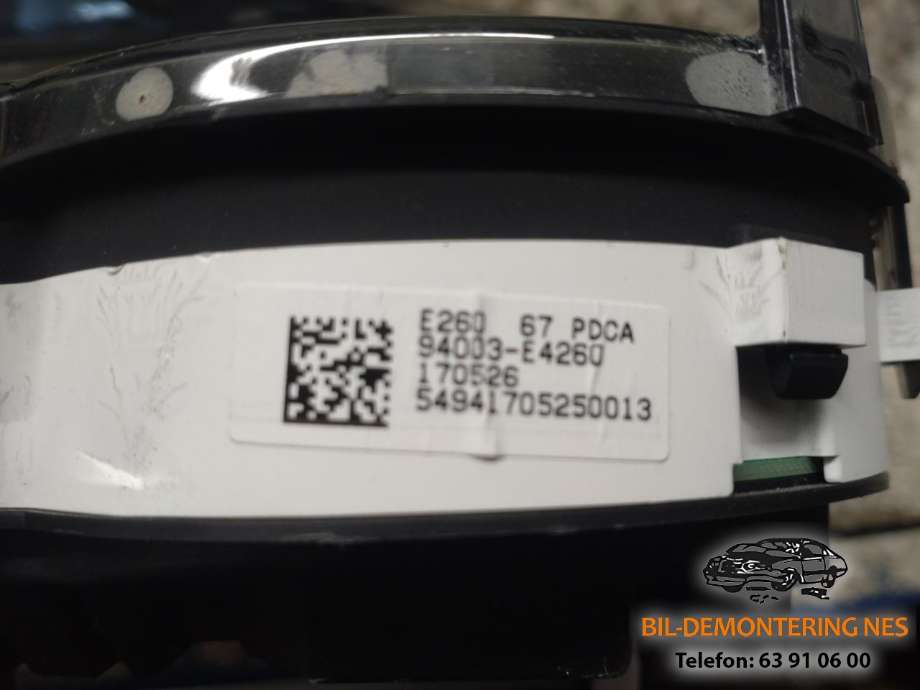 Instrumentpanel til Kia Soul 2014-2019 (Type II)  