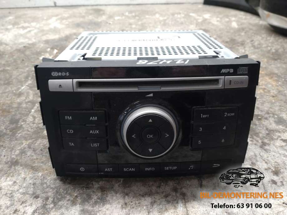 Bilstereo betjeningspanel til Kia Venga 2010-2017