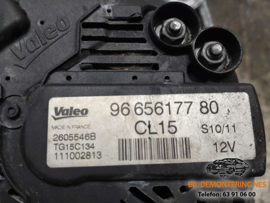 Dynamo diesel til Peugeot Partner 2008-2015 (Type II, Fase 1)  (9665617780|)