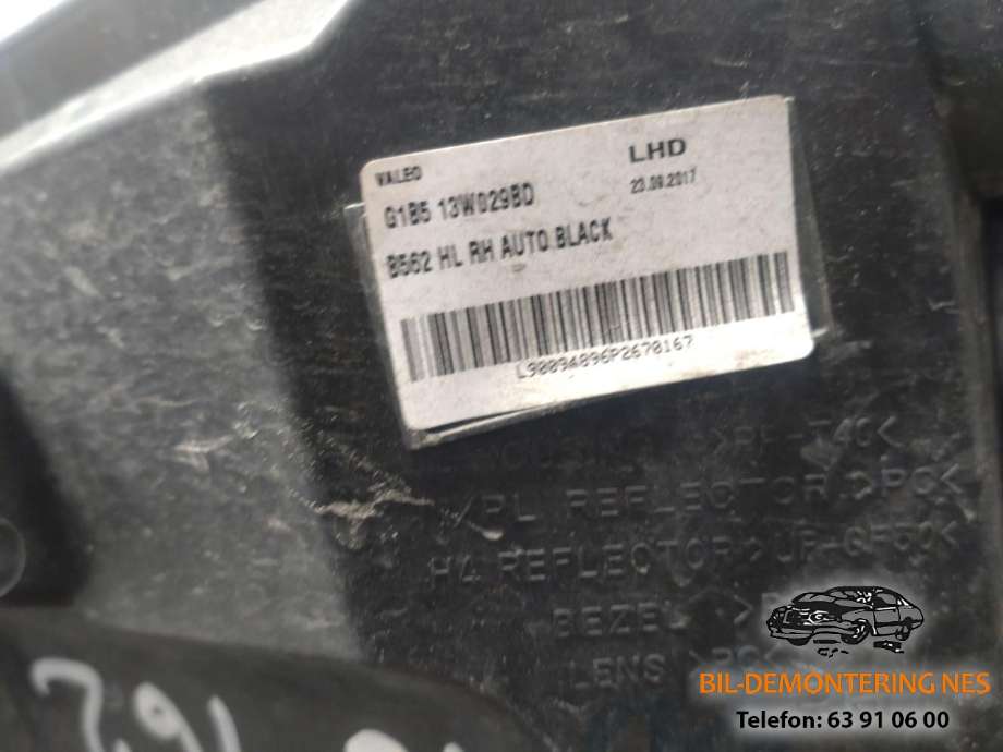 Frontlykt høyre halogen til Ford Ka+ 2016-->> (Type III)  