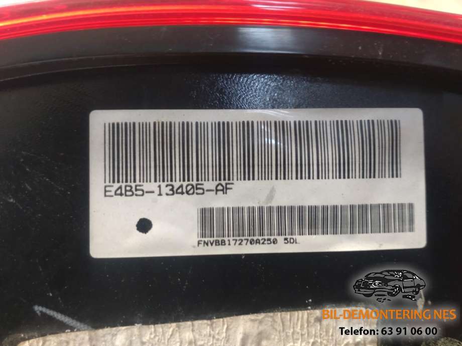 Baklykt venstre til Ford Ka+ 2016-->> (Type III)