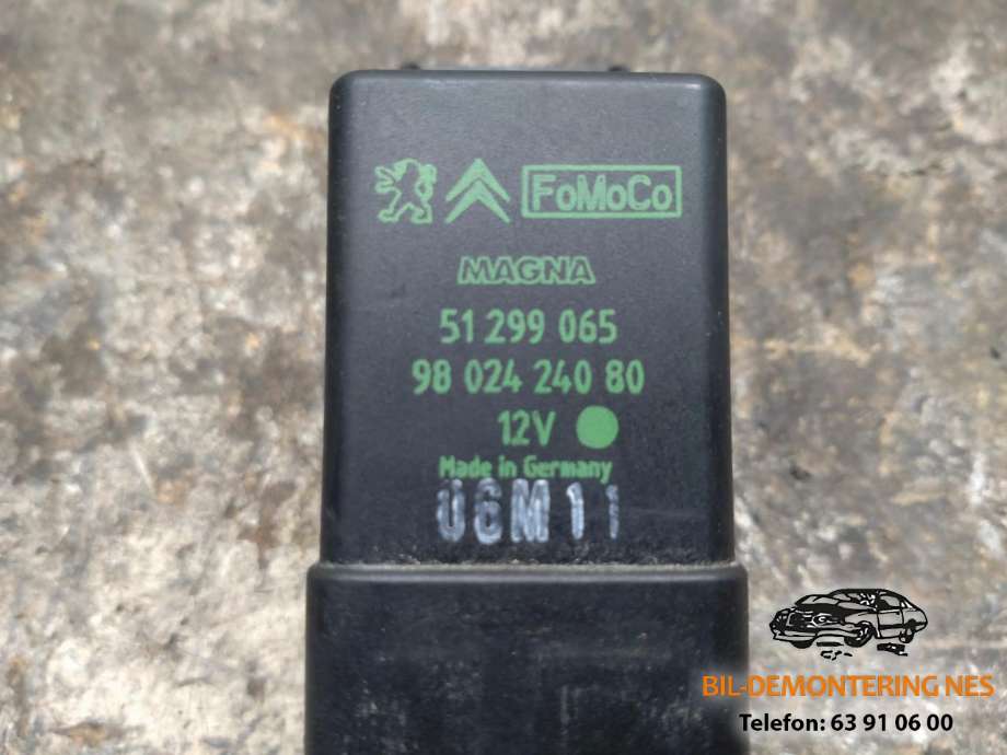 Rele gløde til Peugeot 5008 2010-2017 (Type I) (9802424080|)