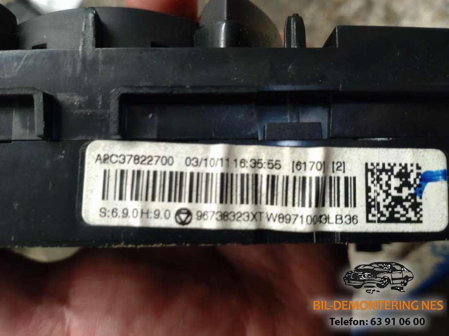 Varmeapparat betjening til Peugeot 5008 2010-2017 (Type I)  (96738323XT|)