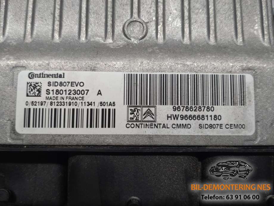 Styreenhet motor til Peugeot 5008 2010-2017 (Type I)  (9678628780|S180123007|)