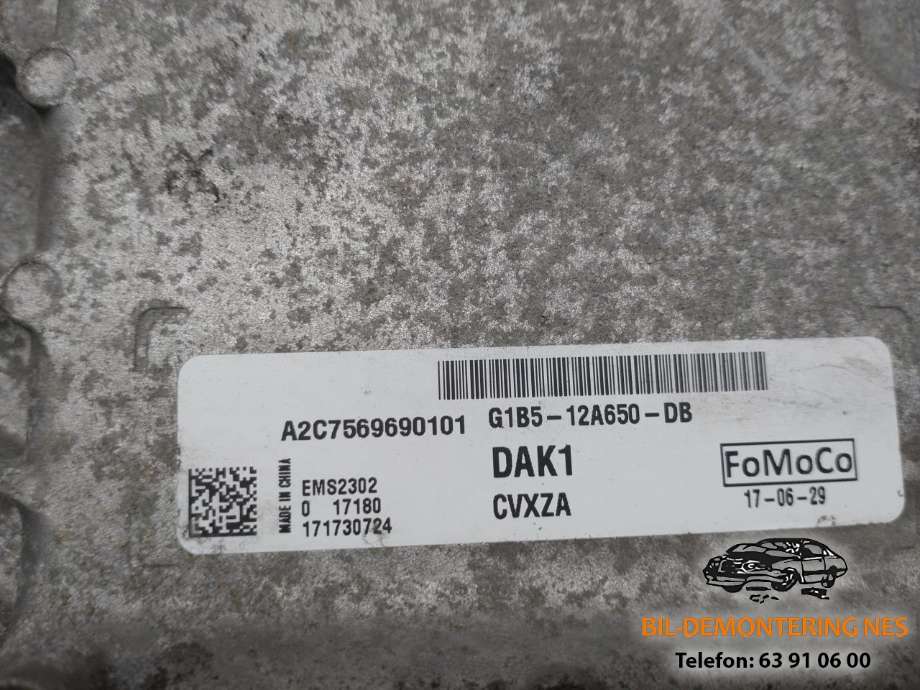 Styreenhet motor til Ford Ka+ 2016-->> (Type III)  (G1B-12A650-DB|)