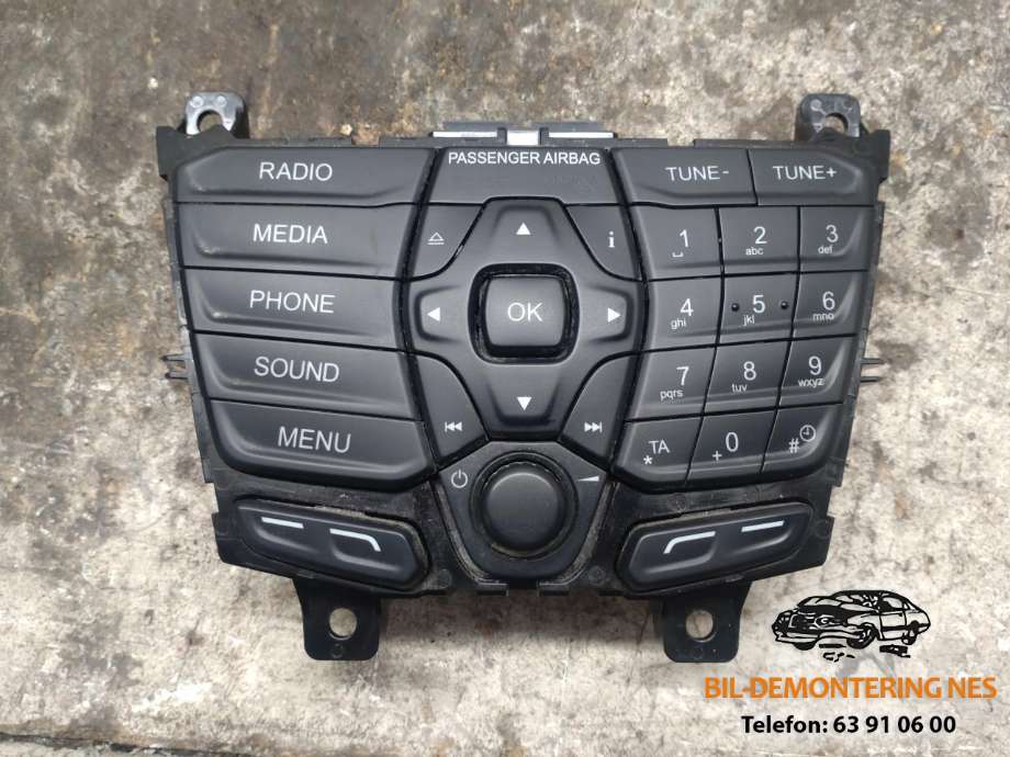 Bilstereo betjeningspanel til Ford Transit Custom, 2013-2023 (Type I)