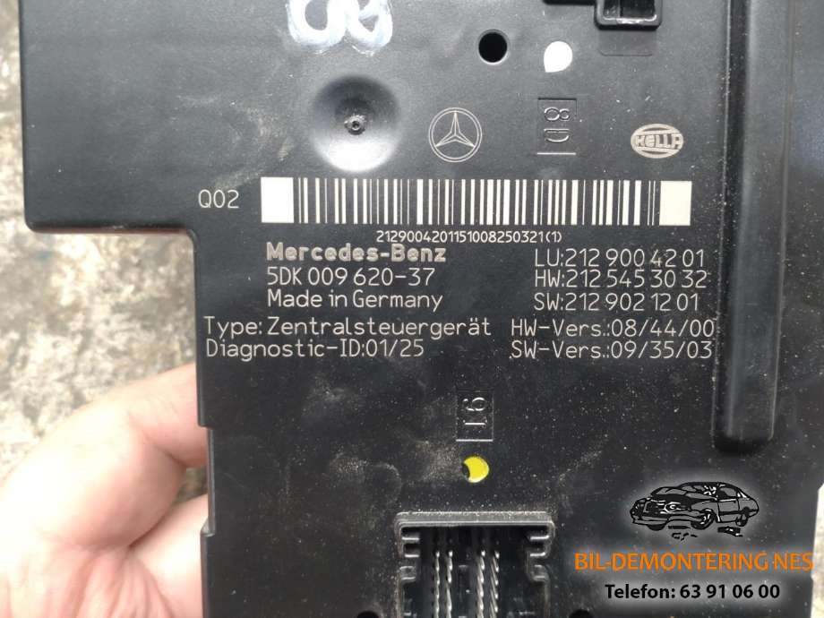 Styreenhet (SAM - Signal Acquisition Module) til Mercedes E-Klasse 2009-2013 (Fase 1) (W212) (W212) (5DK009620-37|A2129005201|)