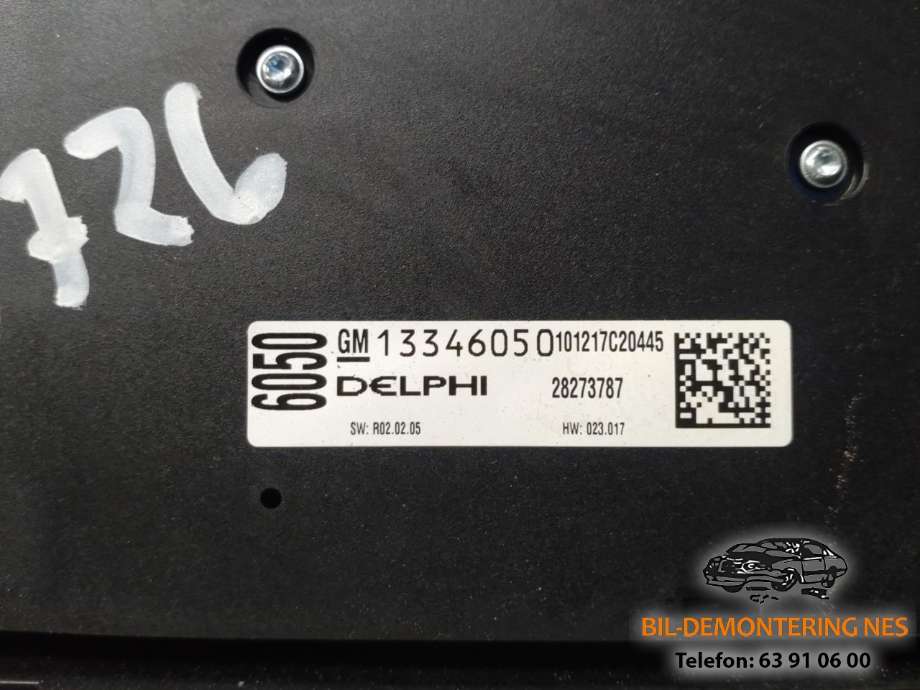 Bilstereo betjeningspanel til Opel Astra J 2010-2015 (13346050|28273787|)