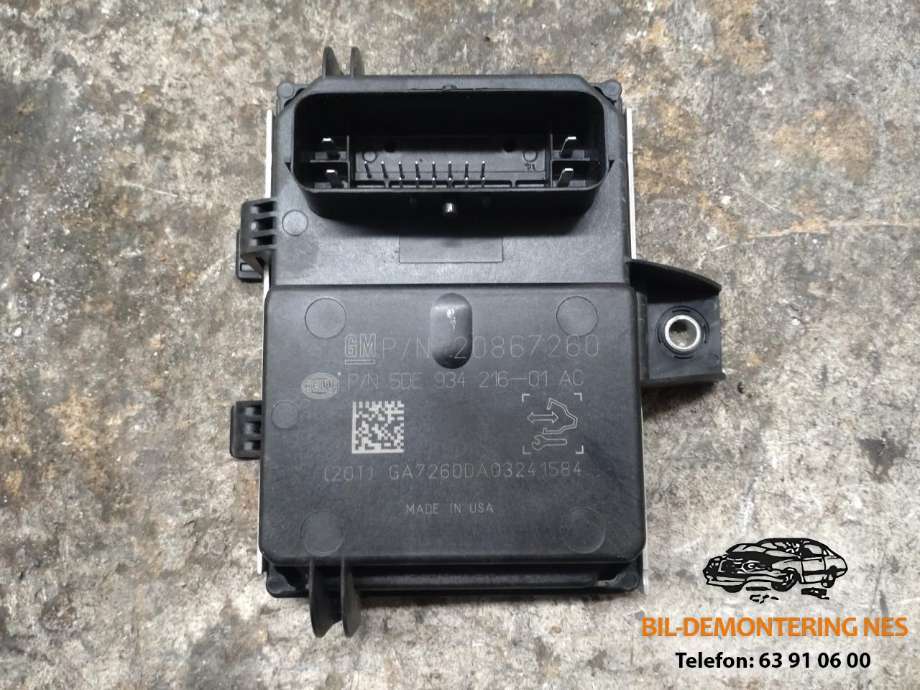 Styreenhet drivstoffpumpe til Opel Astra J, 2010-2015  (20867260)