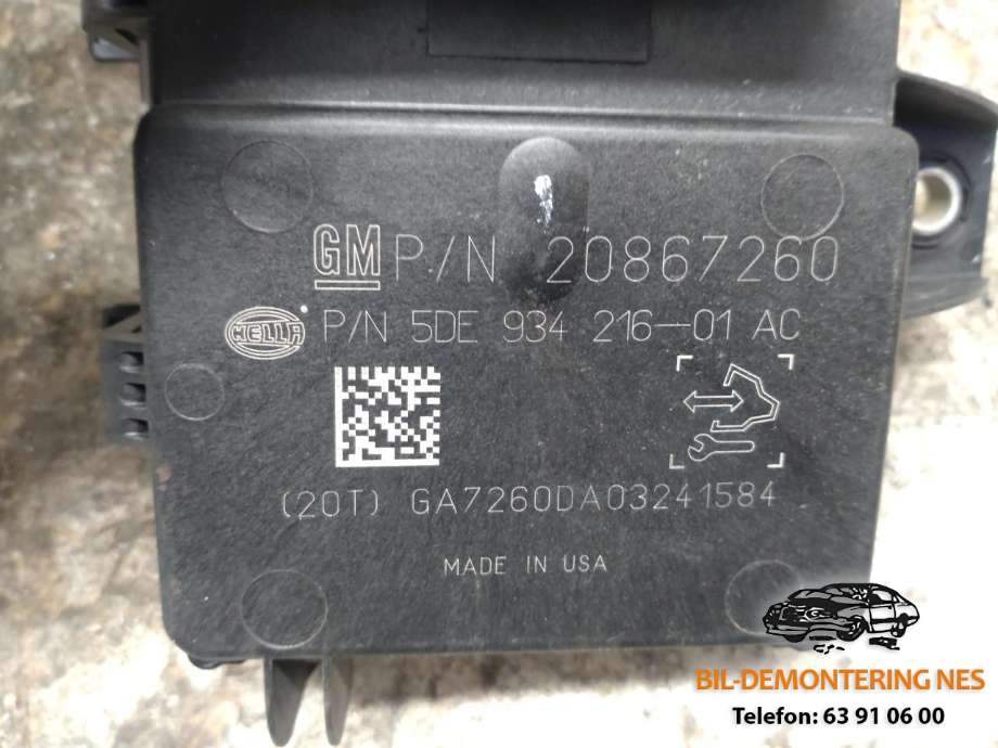 Styreenhet drivstoffpumpe til Opel Astra J 2010-2015 (20867260|5DE934216-01|)