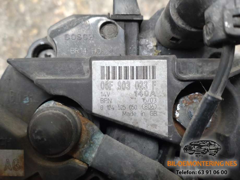Dynamo til Audi A3 2003-2008 (Type II, Fase 1) (0F6903023F|)