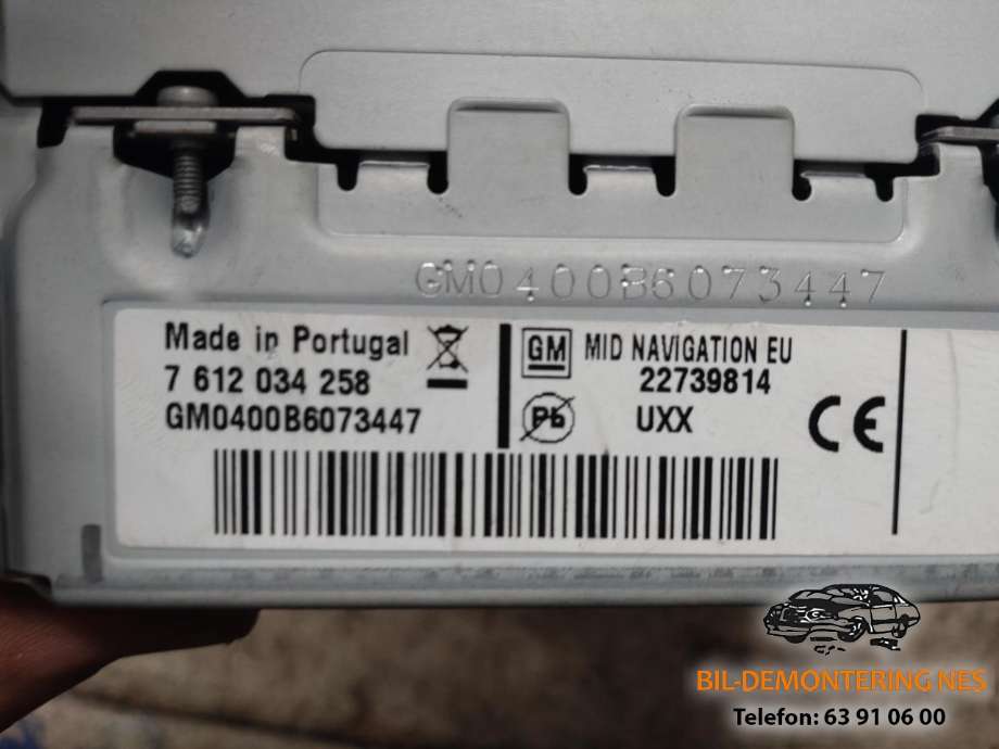 Bilstereo CD-veksler til Opel Insignia A 2009-2014  