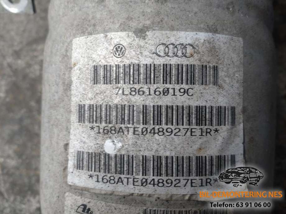 Fjær bak nivå luftpute/belg til Audi Q7 2010-2015 (Type I, Fase 2) (7L8616019C|)