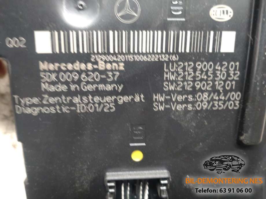 Styreenhet (SAM - Signal Acquisition Module) til Mercedes E-Klasse 2009-2013 (Fase 1) (W212) (W212) (5DK009620-37|)