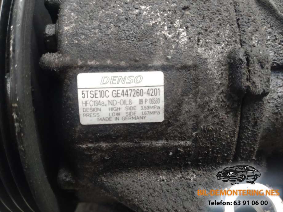 Aircondition kompressor til Toyota Yaris 2012-2014 (Type III, Fase 1)  