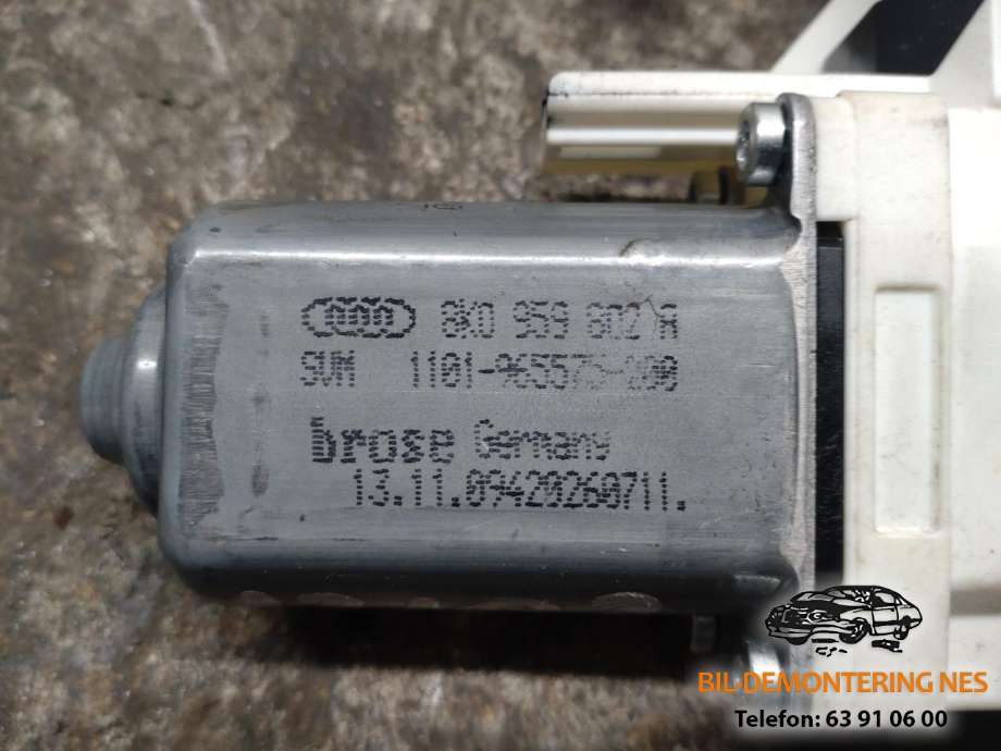 Ruteheis, kun motor, høyre foran til Audi A6 2008-2011 (Type III, Fase 2) (C6) (C6)